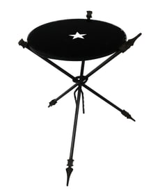 Modern Regency Metal Gueridon