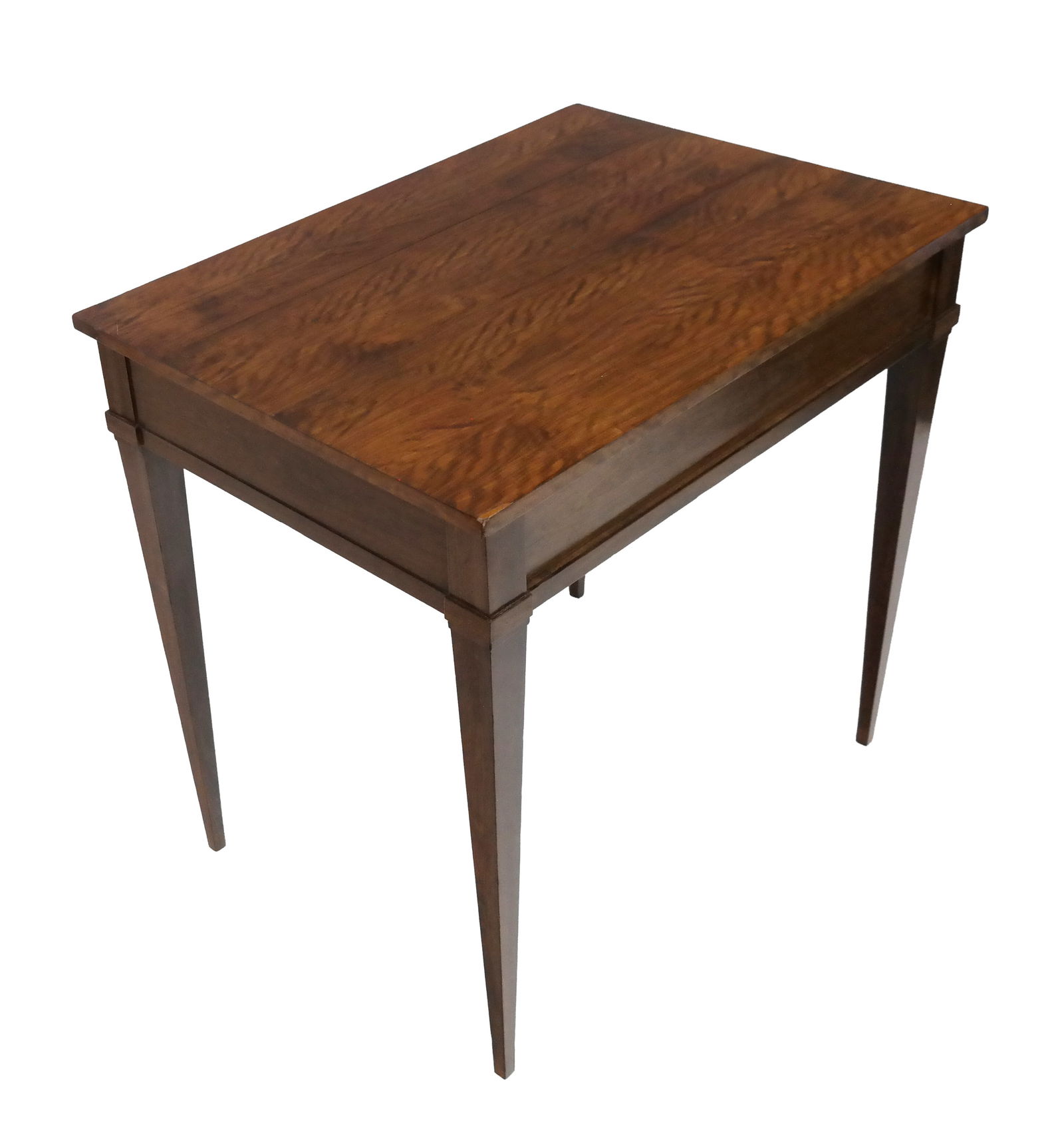 Antique Regency Flame Mahogany One-Drawer Desk (1 of 10)