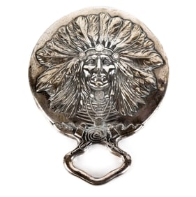 Unger Bros. Sterling Native American Vanity Mirror