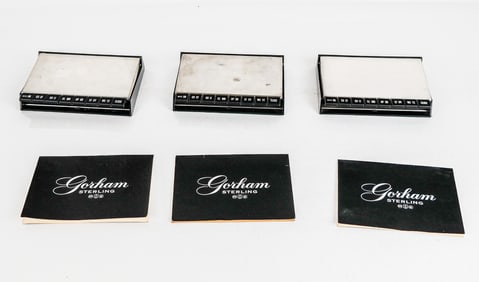 Gorham Sterling Silver & Plastic Address Books, 3