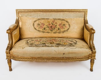 Louis XVI Gilded Canape