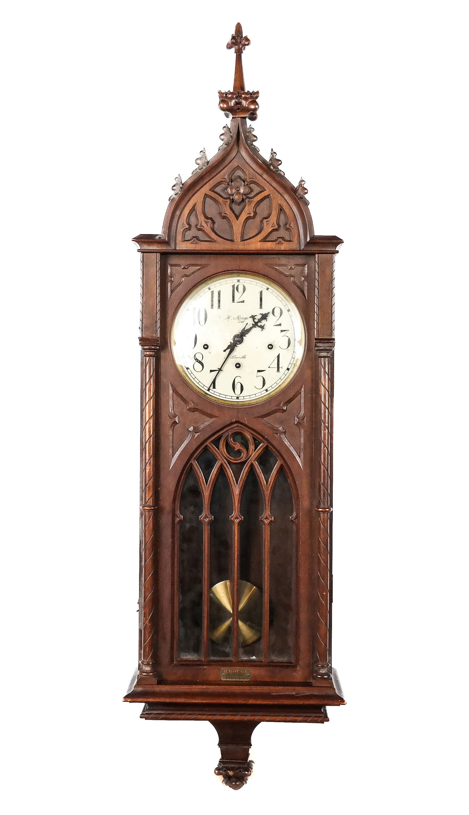 Gothic Hanging Regulator Clock (1 of 16)