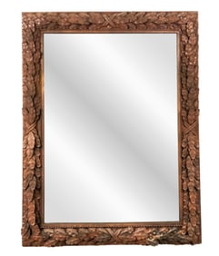 Art Deco Tole Frame Large Mirror