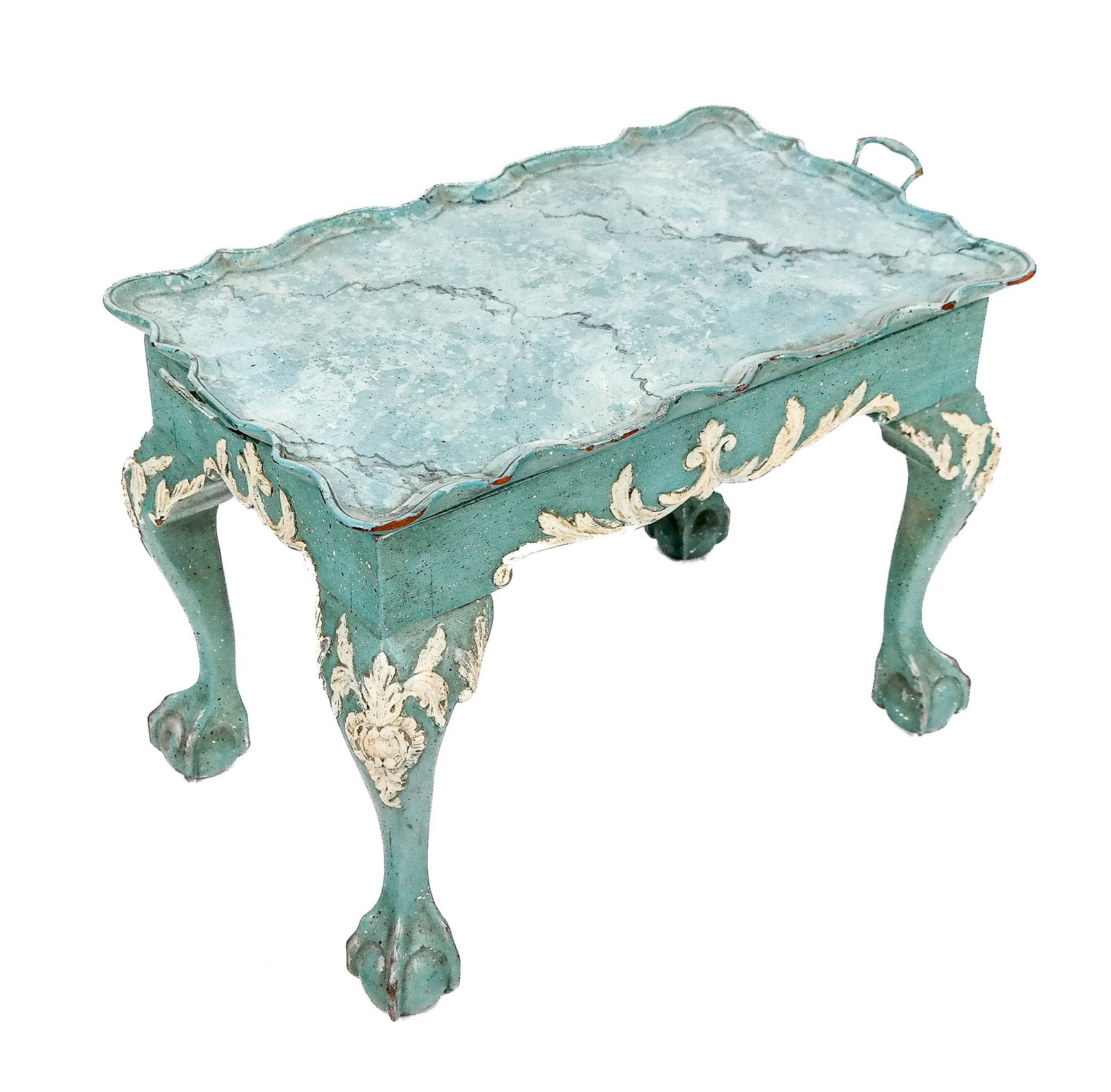 Shabby Chic Painted Tray-Top Table (1 of 10)