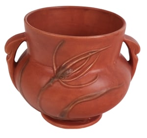Roseville Pottery "Teasel" Two-Handled Vase