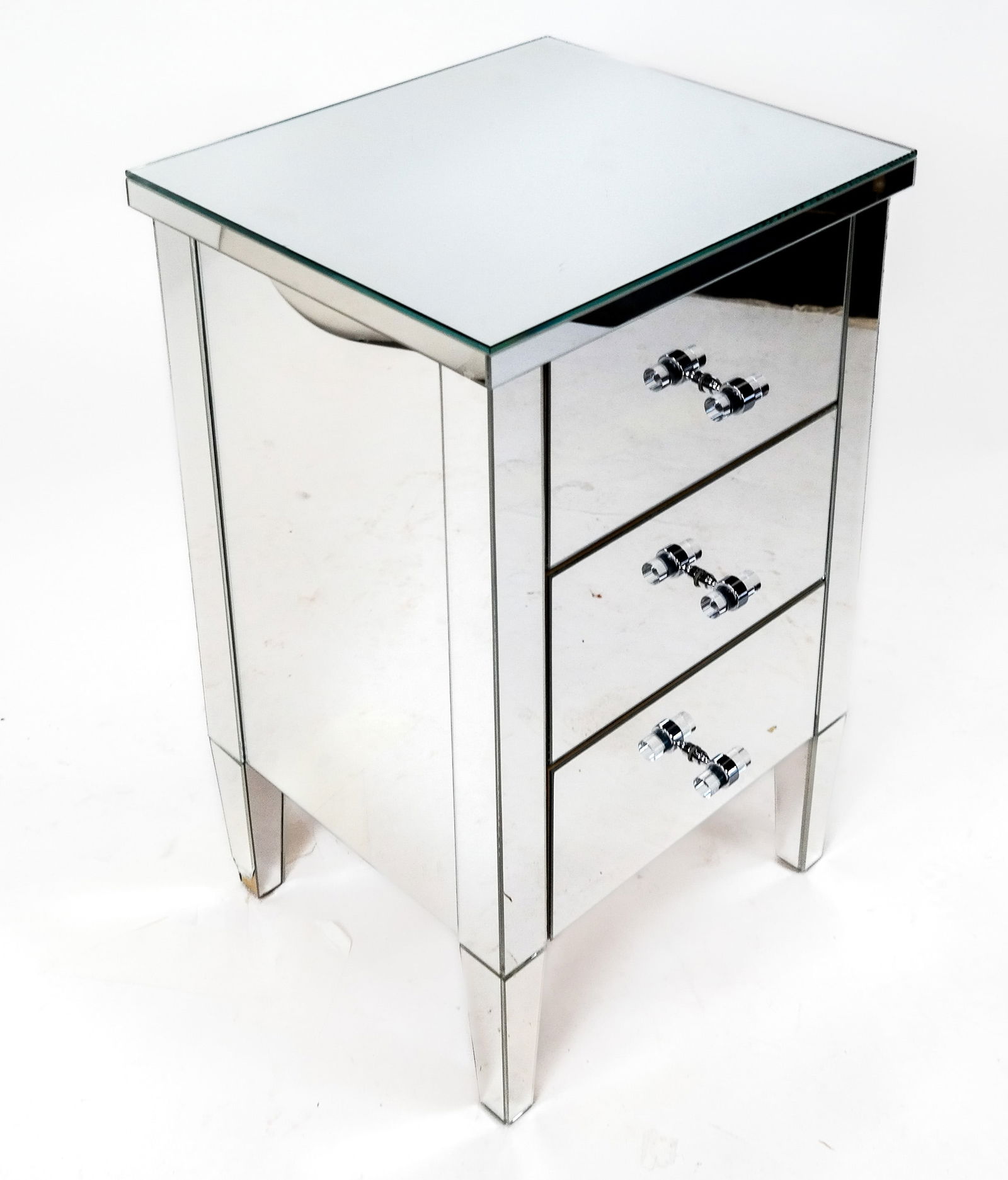 Modern Mirrored End Table (1 of 5)