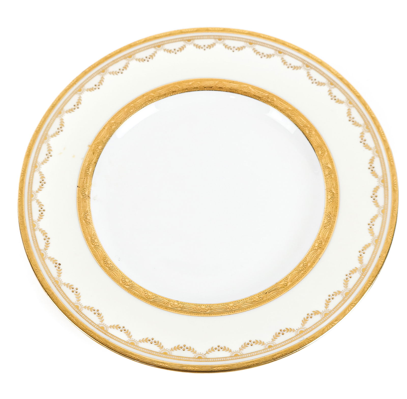 Mintons Gilt Decorated Luncheon Plates, 12 (1 of 8)