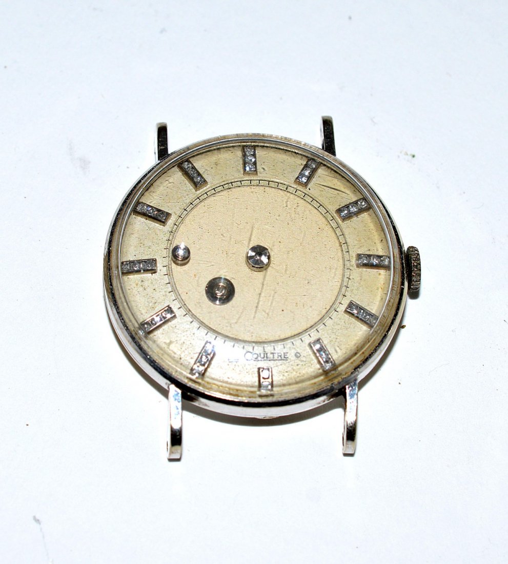 Gold Diamond Vacheron Constantin Watch: Vintage 14K gold and diamond mystery dial watch by Vacheron Constantin LeCoultre.