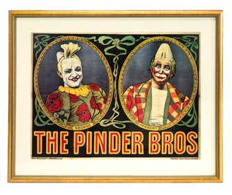 Pinder Bros Circus Reproduction Poster Print