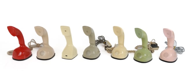 Seven Ericsson Ericofon "Cobra" Phones