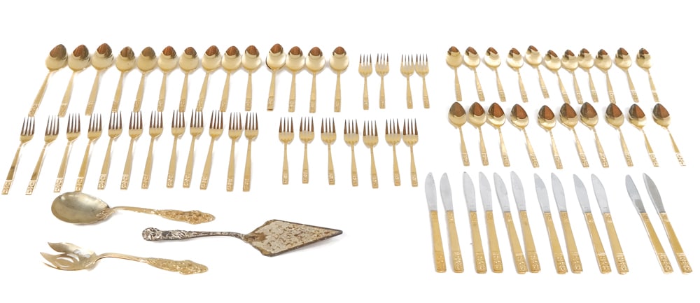 Imperial International Stainless Gold-Tone Flatware (1 of 16)