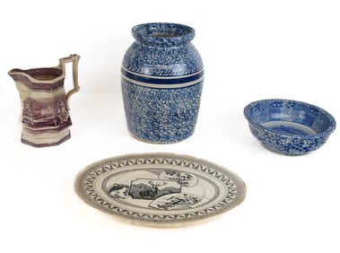 Spongeware and Transferware Articles, 4
