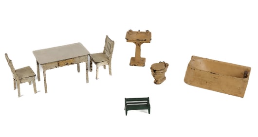 Arcade Toys Cast Iron Dollhouse Furniture