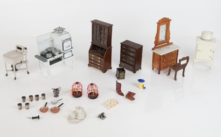 Assorted 1:12 Scale Dollhouse Furniture