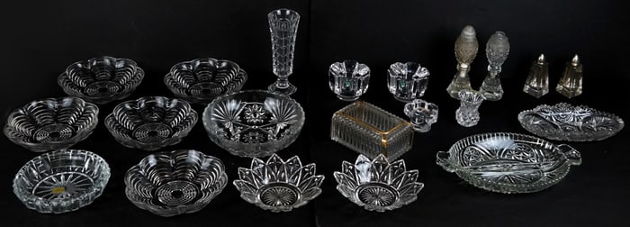 Cut and Pressed Glass Table Articles, 21