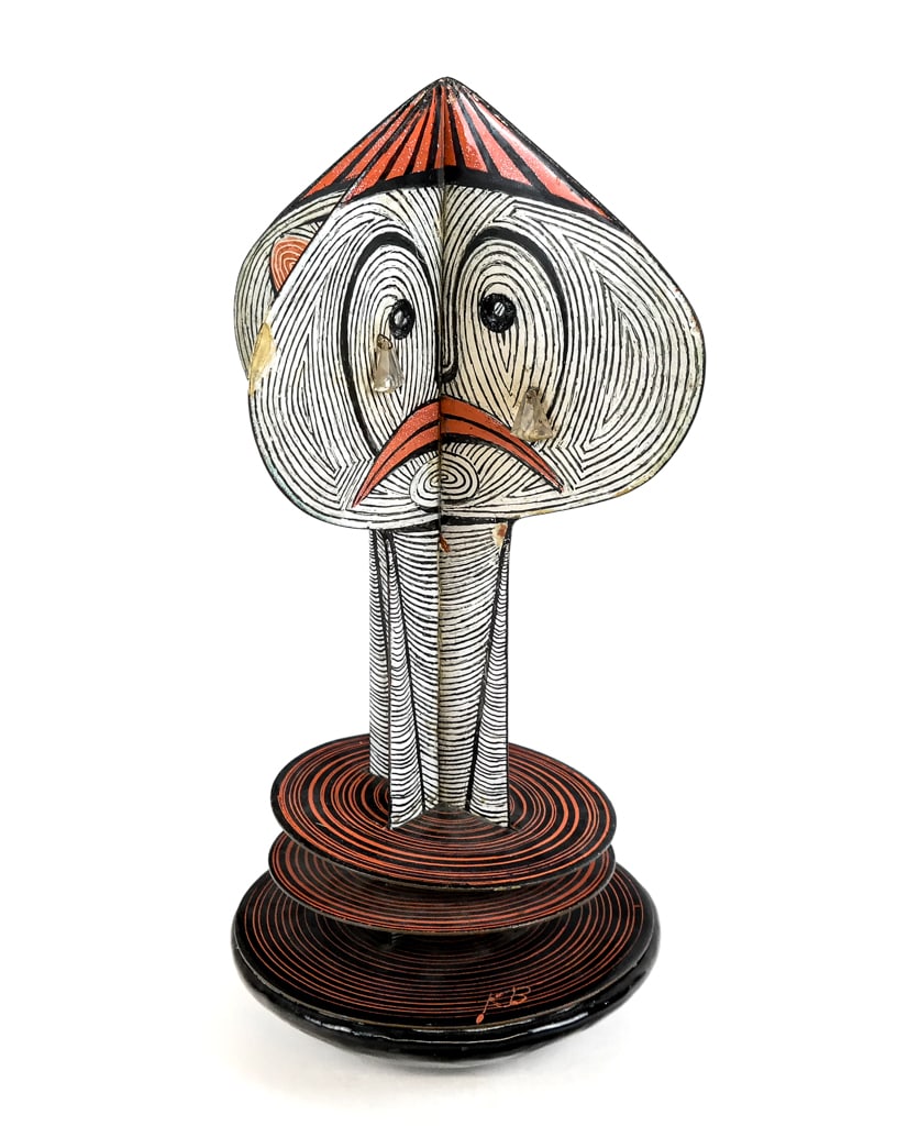 Hand-Painted Tin Folk Art Roly-Poly Toy (1 of 10)