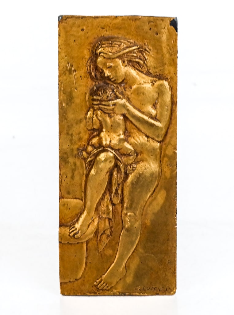 Bruno LUCCHESI Gilt Bronze Plaque (1 of 9)