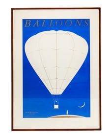 Vintage French "Balloons" Graphic Poster