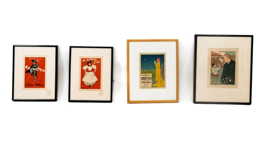 4 Vintage French Theatre Posters