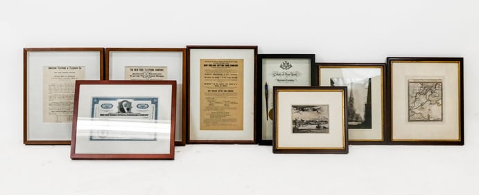 Group of Old New York Prints & Memorabilia (8 Pcs)