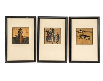 Aft. William NICHOLSON: Set of 3 Prints
