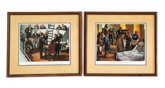 Group of 2 Vintage Medical Prints