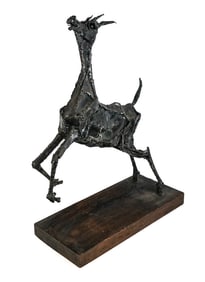 Edward GOLDSTEIN Brutalist Abstract Figure of a Go