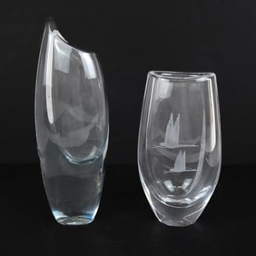 Two Glass Vases