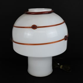 Vetri Murano Art Glass Mushroom Lamp