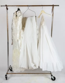 Gloria Vanderbilt Beaded and White Satin Wedding D
