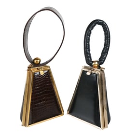 Two Tyrolean Pyramid Handbags