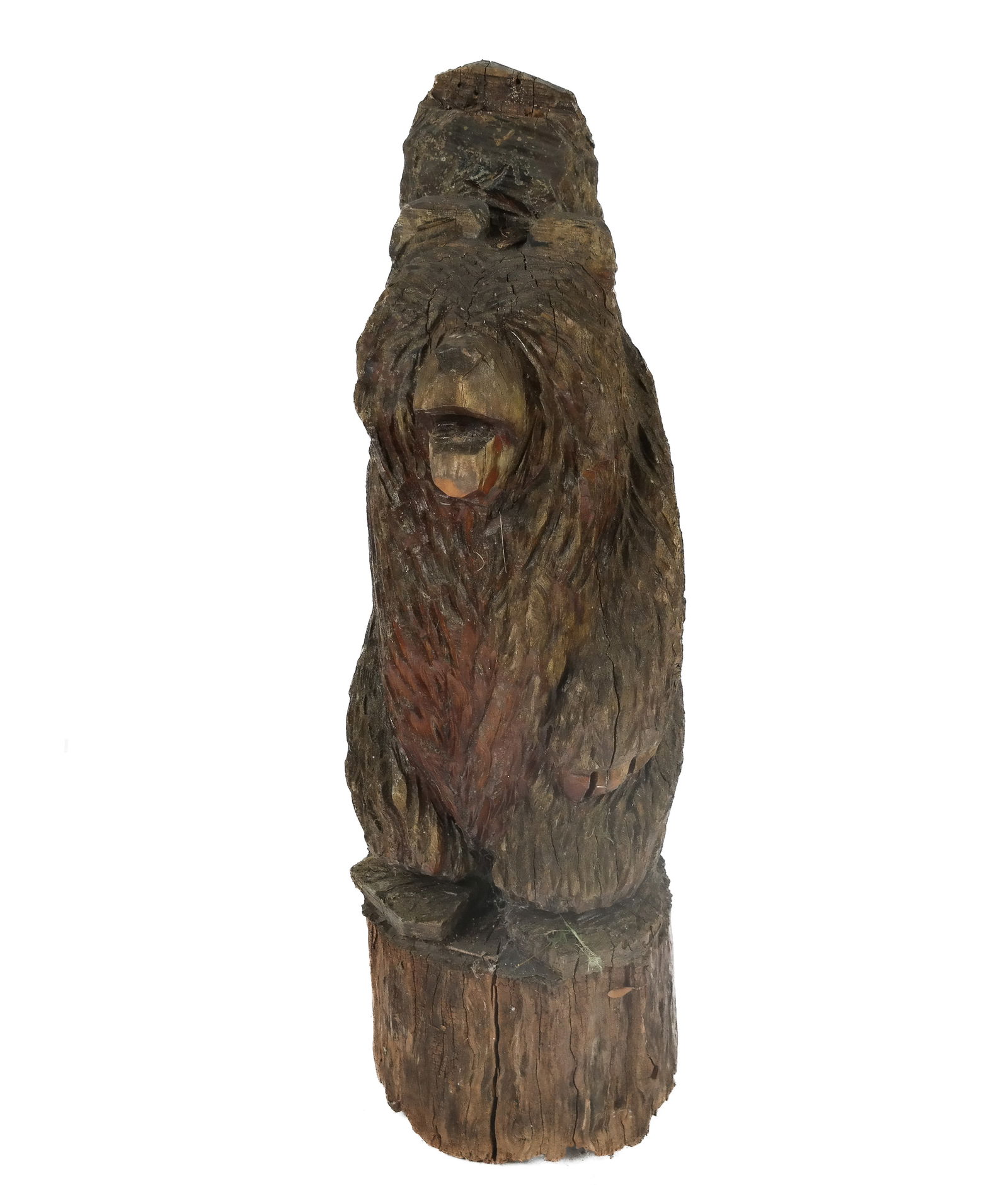 Carved "Chainsaw Art" Figure of a Bear Cub (1 of 14)
