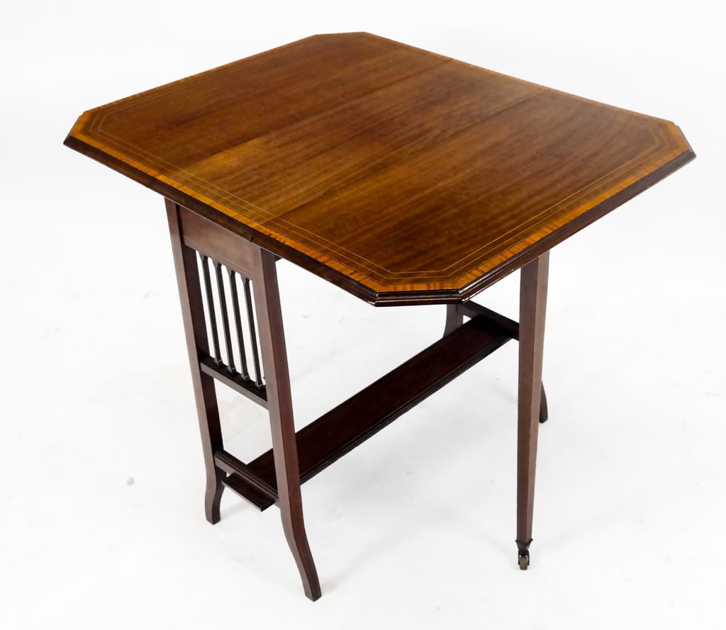 Sheraton Mahogany Drop Leaf Side Table (1 of 11)