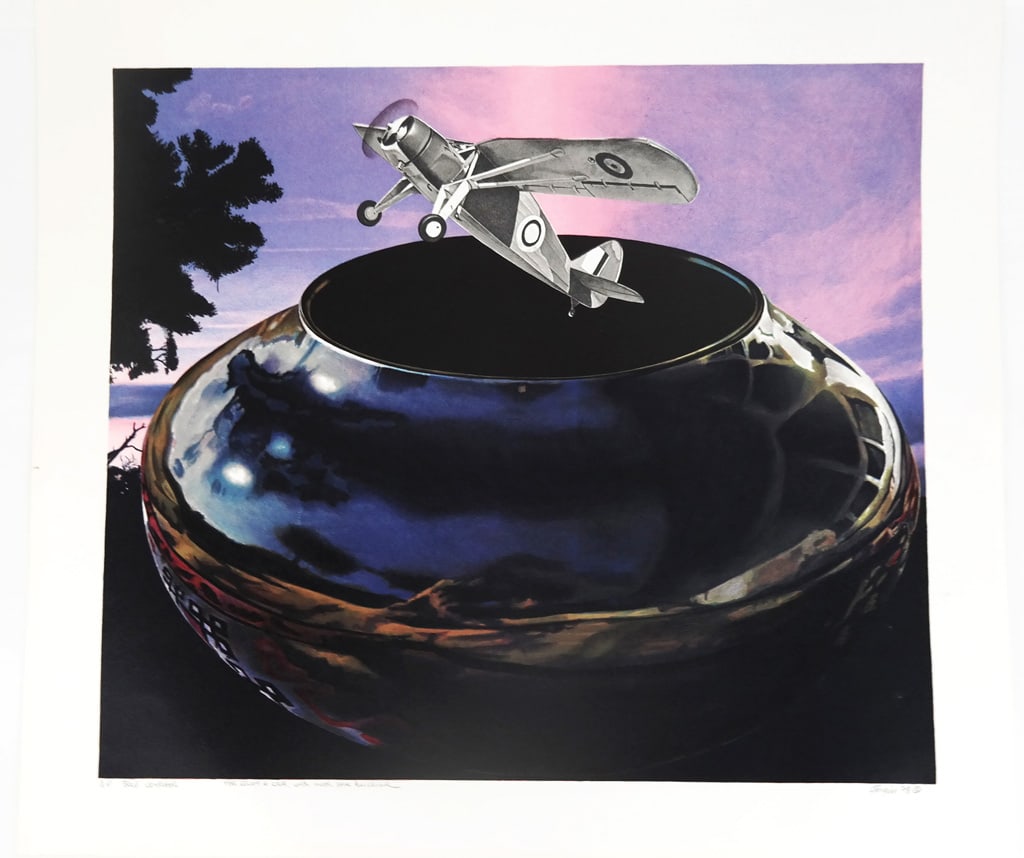 Michael KNIGIN "Bold Voyager", Screen Print: Michael Knigin (American, 1942-2011) "Bold Voyager", screen print, artist proof, signed, titled and dated lower margin "A.P. Bold Voyager For Elliot & Lisa, with much love Michael" Knigin 79c[copyrigh