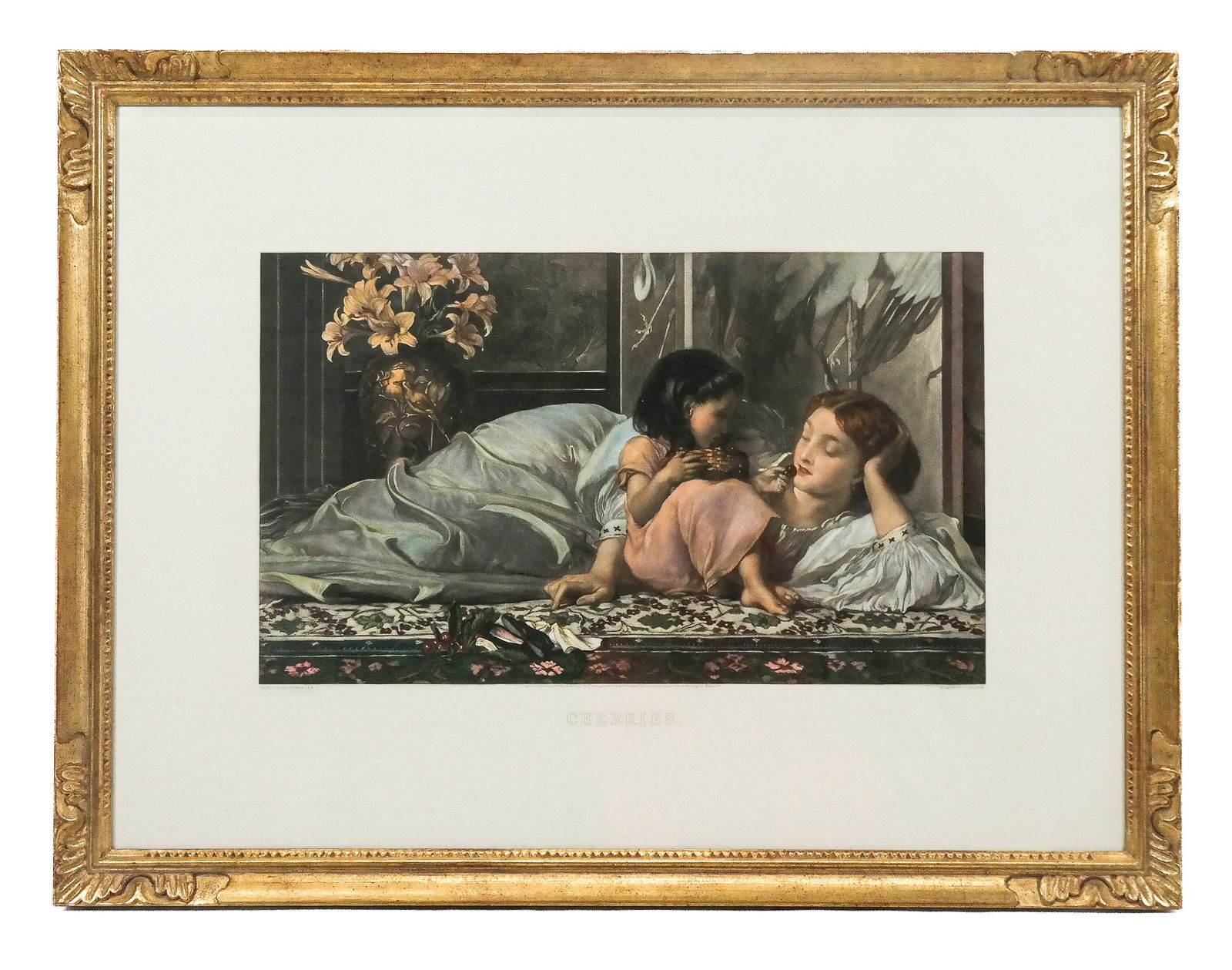 After Sir F Leighton "Cherries" Mezzotint (1 of 10)