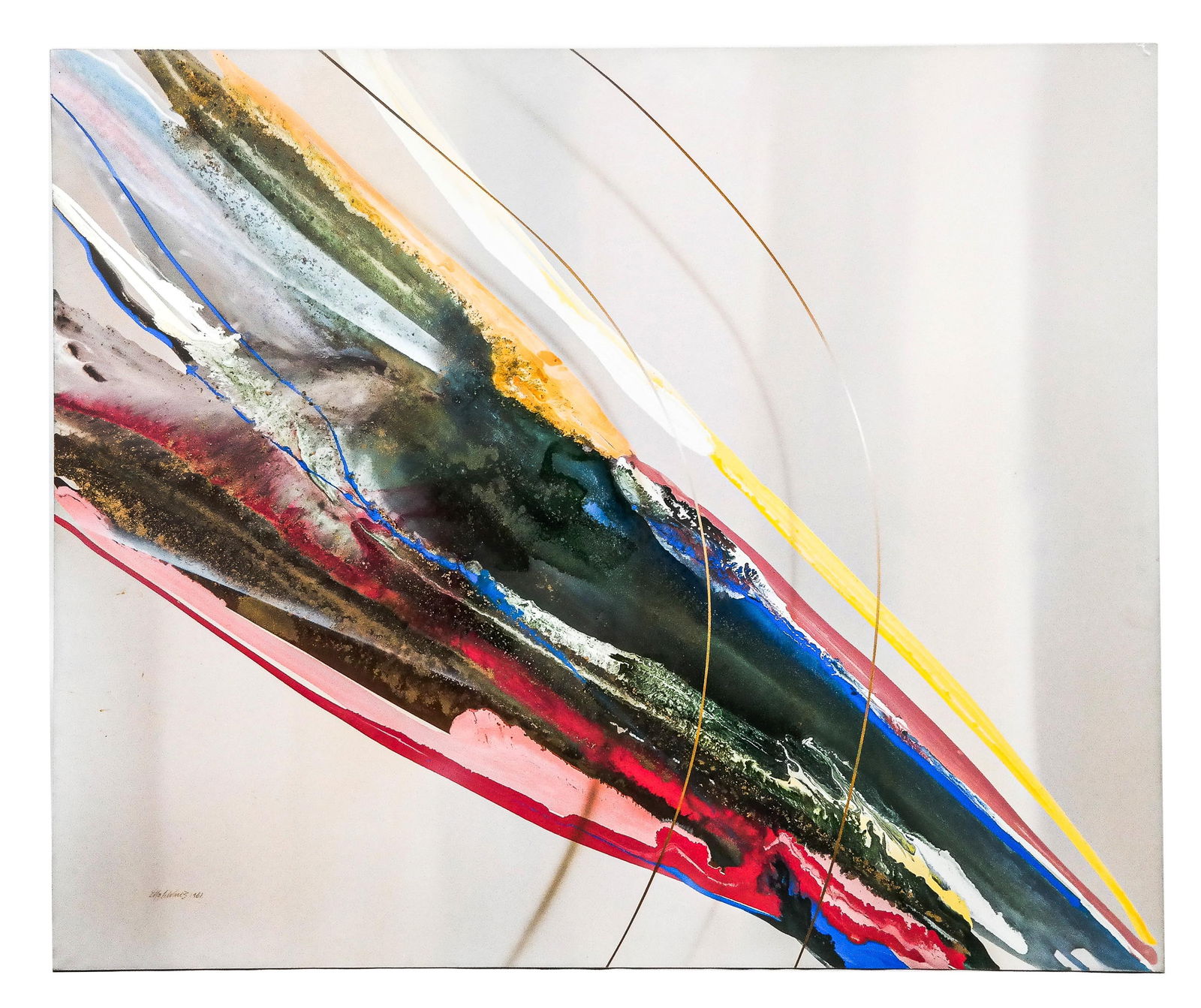 Elba ALVAREZ Abstract Acrylic on Canvas (1 of 8)