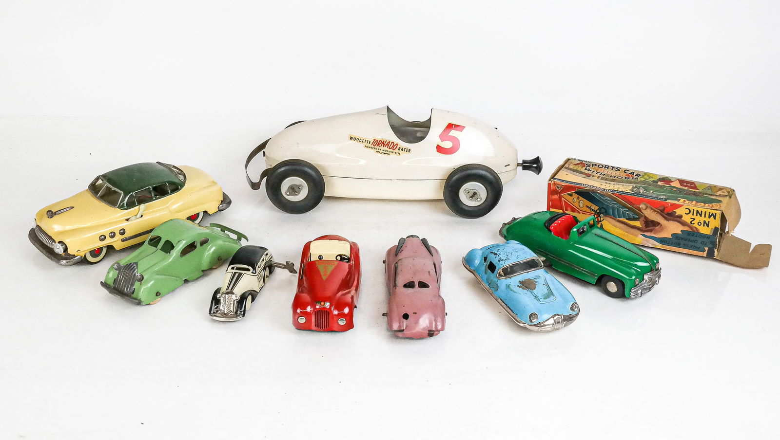 Assorted Tin and Tin Litho Toy Cars, 8 (1 of 20)