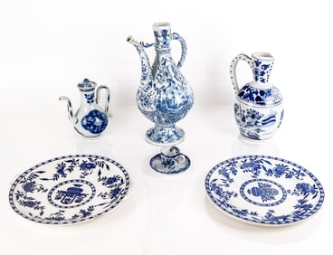 Six Delftware and Other Tablewares