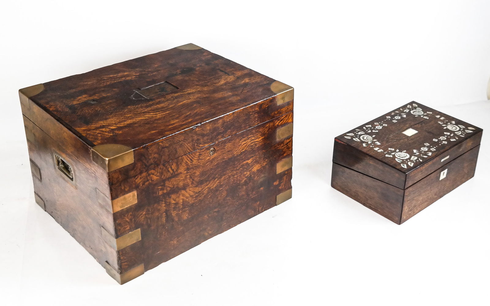 Two Antique Inlaid Boxes (1 of 10)
