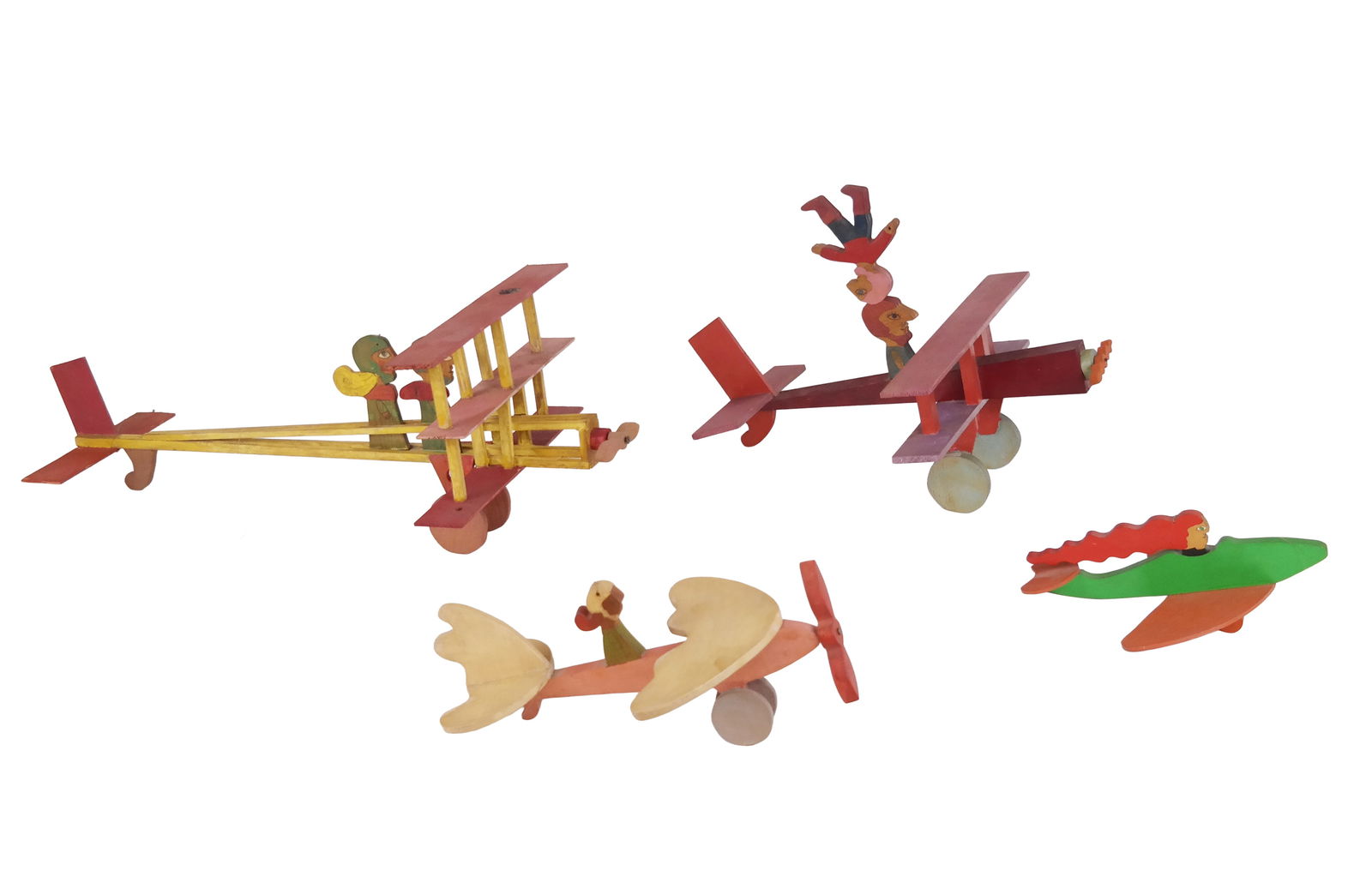 William Accorsi Folk Art Airplane Sculptures, 4 (1 of 16)