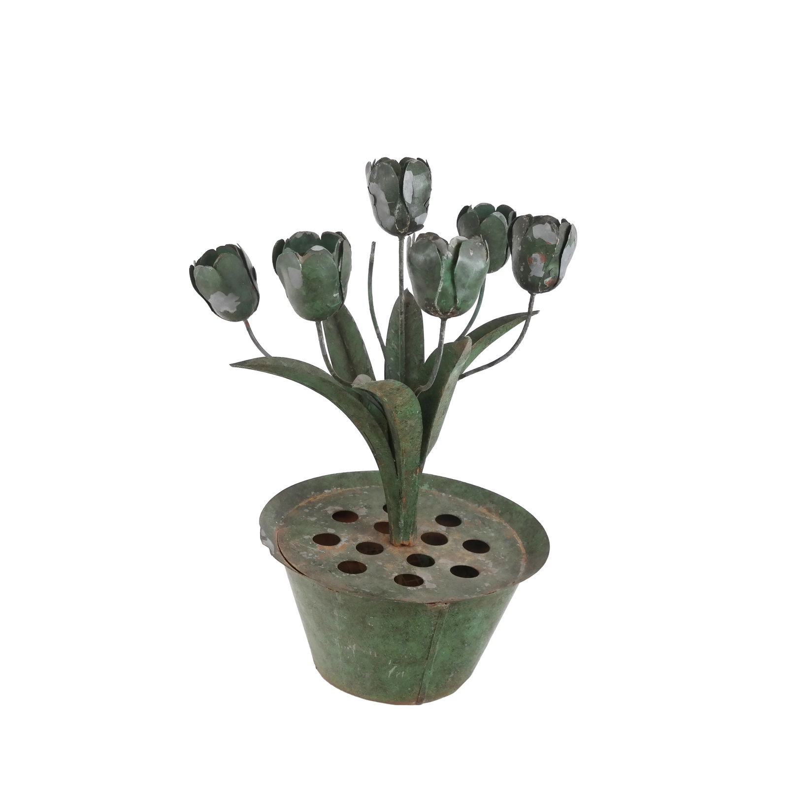 Tole Painted Metal Tulipiere Candelabrum (1 of 9)