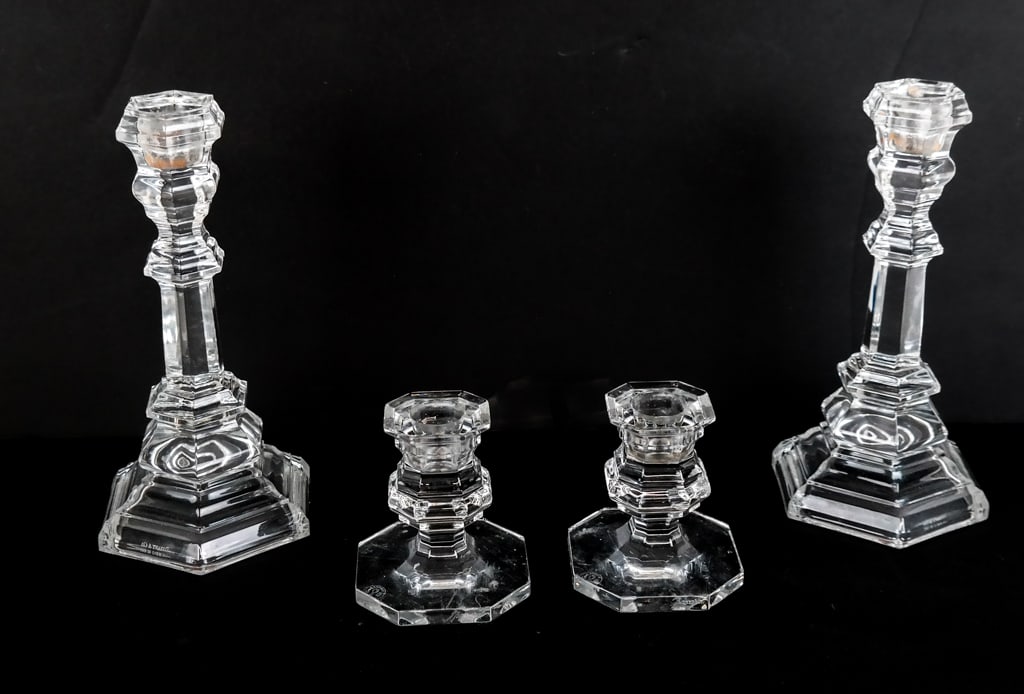 Two Pairs of Baccarat & Tiffany & Co Candlesticks (1 of 12)