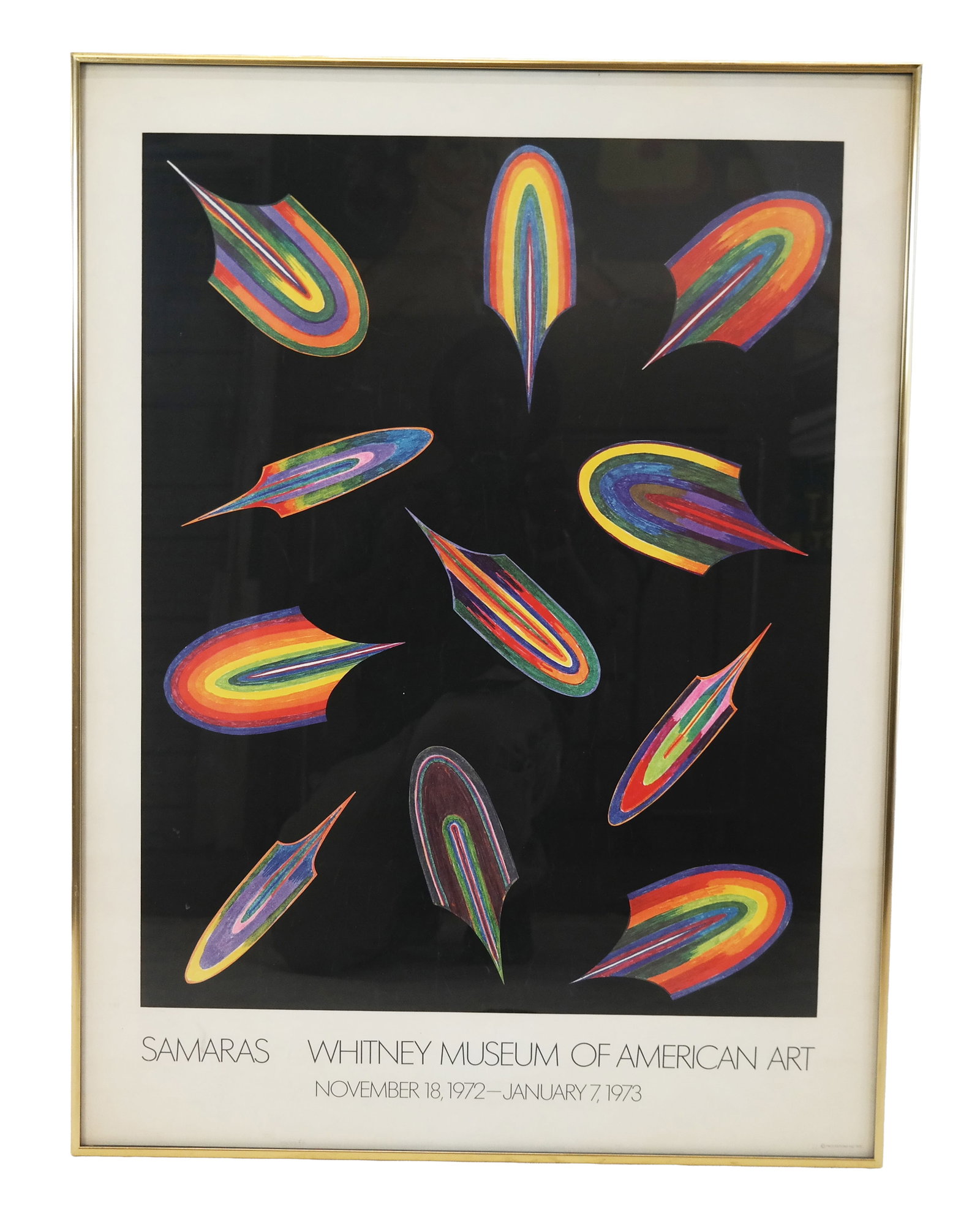 Pace Editions Poster for the Whitney Museum: Pace Editions poster for the Whitney Museum "Samara" exhibit, '72 to '73. [Frame: 32" H x 24" W].