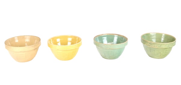 Robinson Ransbottom Stoneware Mixing Bowls, 4