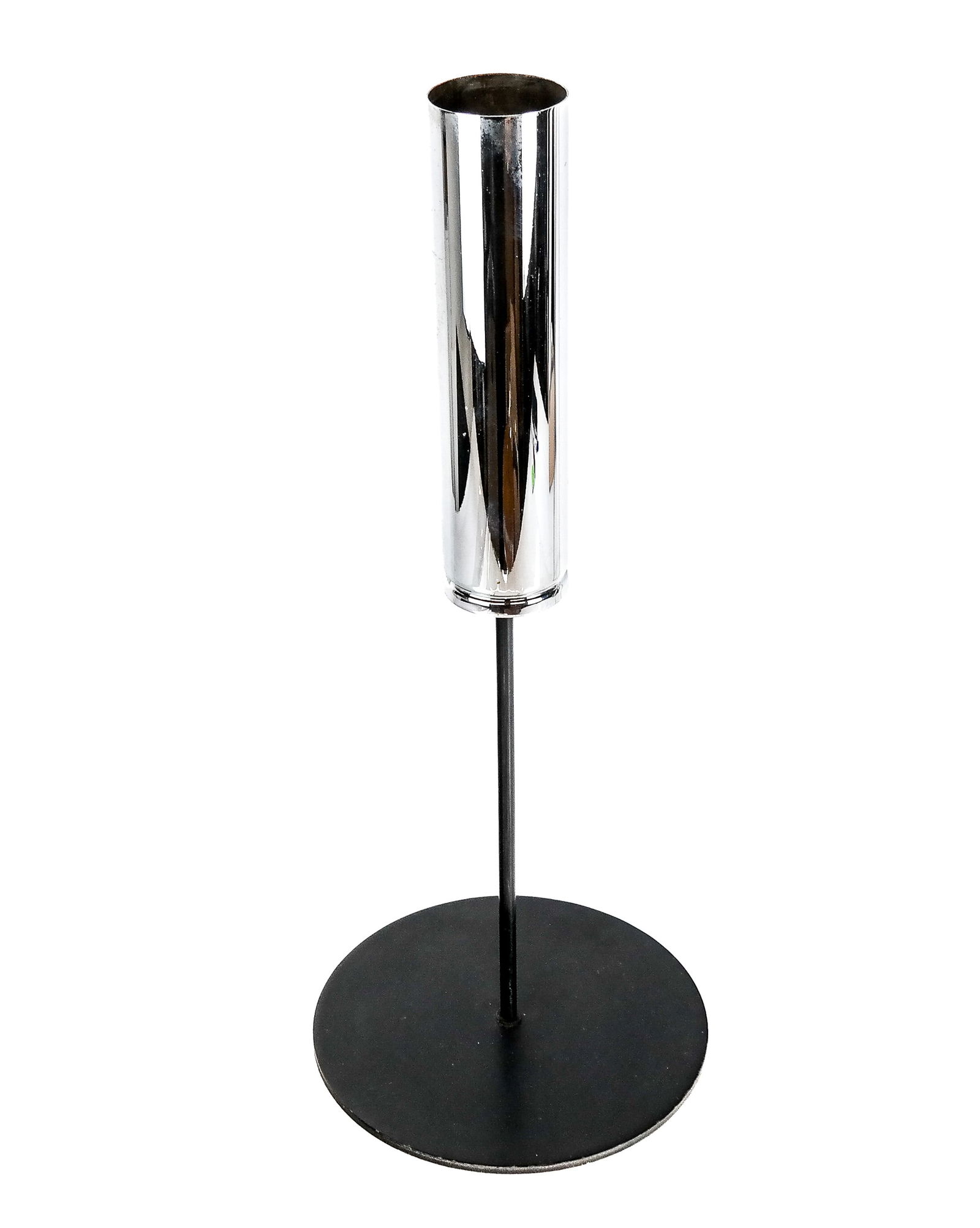 Mid-Century Modern Chrome & Iron Stand (1 of 6)
