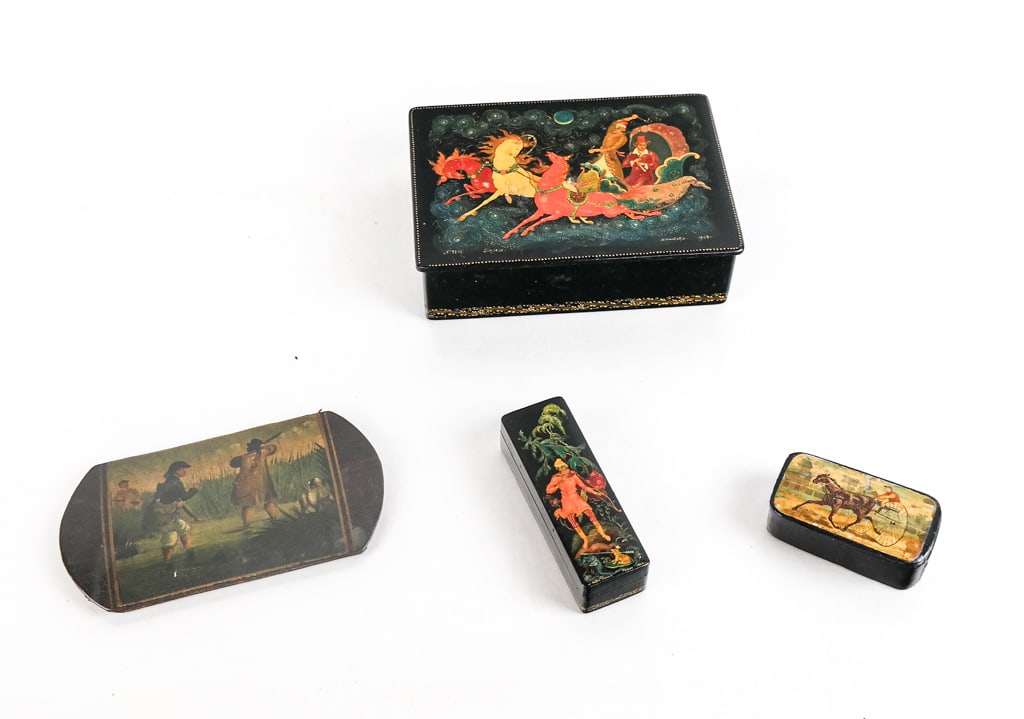 Four Hand-Painted Papier Mache Articles (1 of 8)