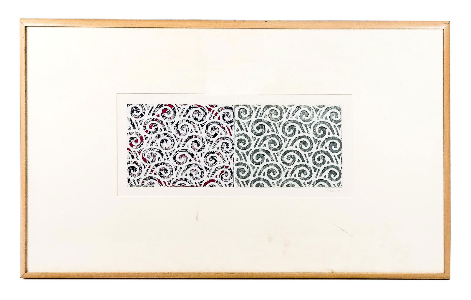 Possibly Michael O'Shea, Abstract Textile Print (1 of 10)