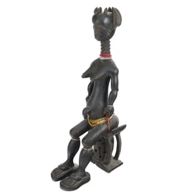 Ashanti Akua'ba Carved Fertility Figure