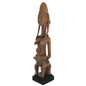 Carved Bambara Maternity Figure (Gwandusu)