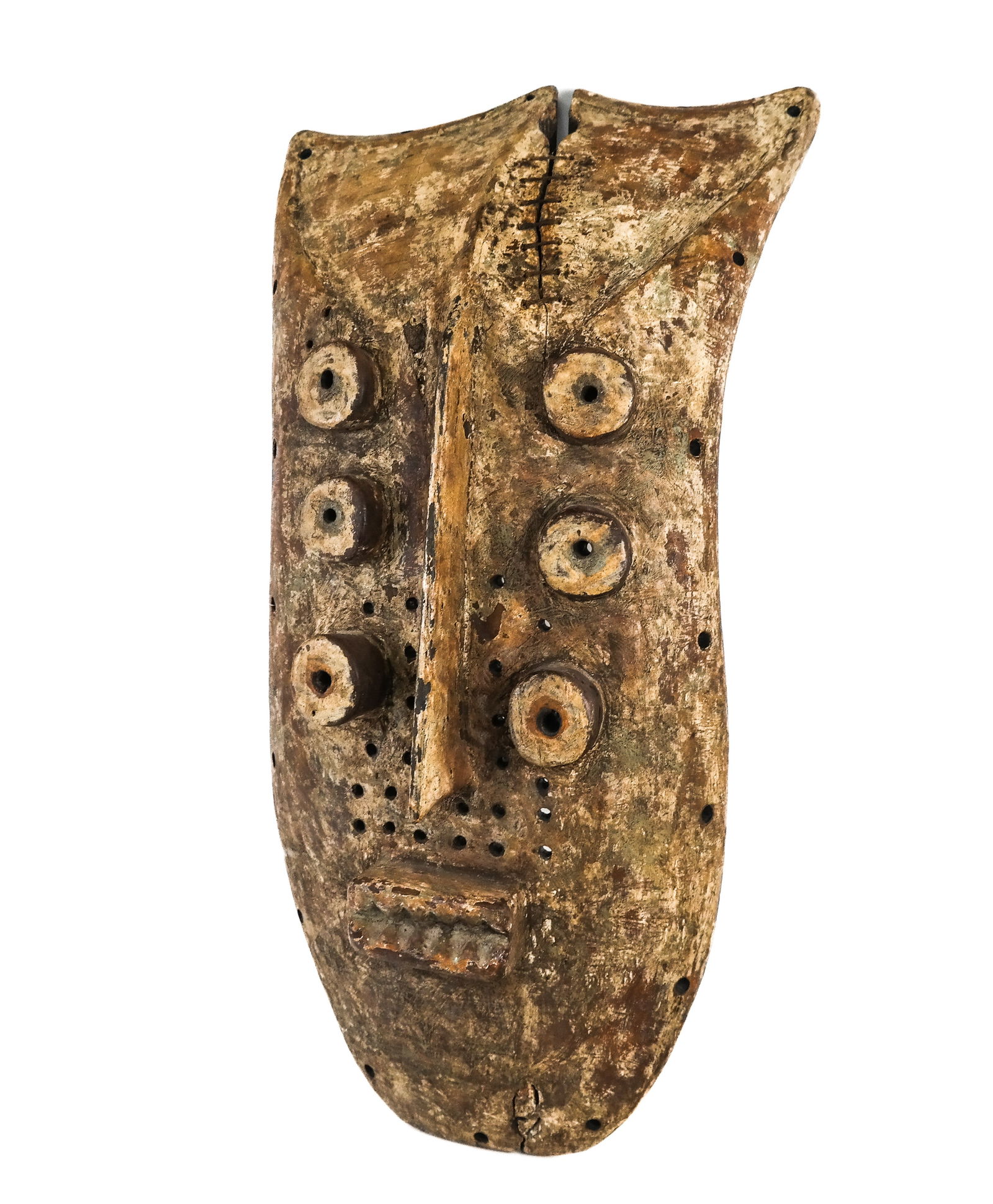 Large Abstract Carved Grebo African Mask (1 of 14)